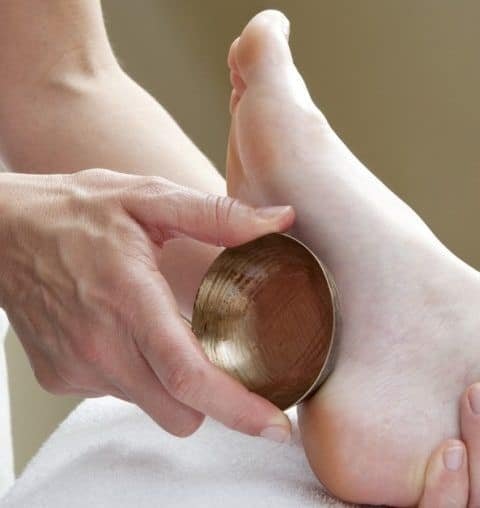 Massage des pieds au bol Kansu (30 min)