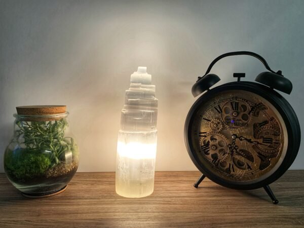 Lampe en Sélénite _ 30cm – Image 2